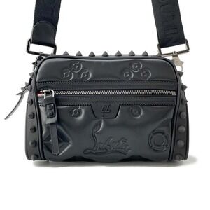 Christian Louboutin Shoulder Bag Spike Studs Black